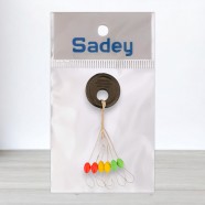 Стопор овальний різнокольоровий, 6шт/уп, розмір L